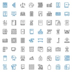 book icons set