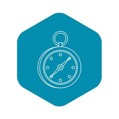 Compass icon. Outline illustration of compass vector icon for web