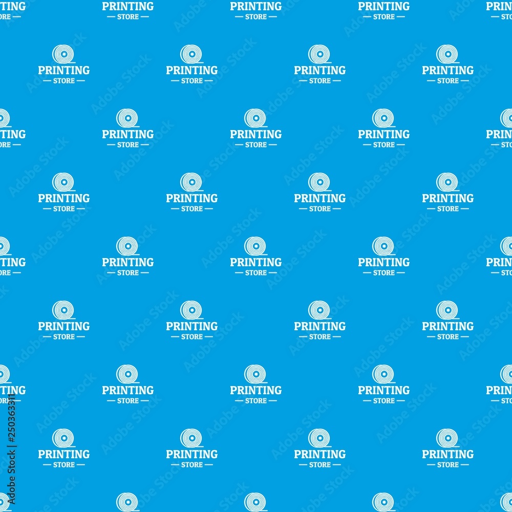 Poster store 3d printing pattern vector seamless blue repeat for any use