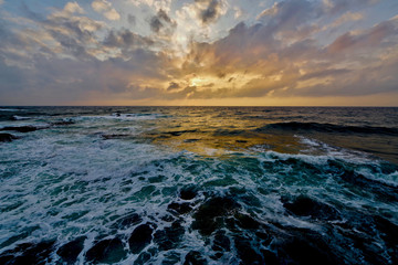 Sunrise over the sea, Pohang, South Korea