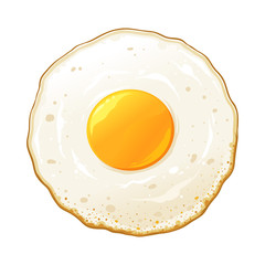 Fried Egg Hand Drawn Illustration