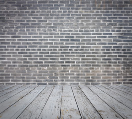 old room with brick wall