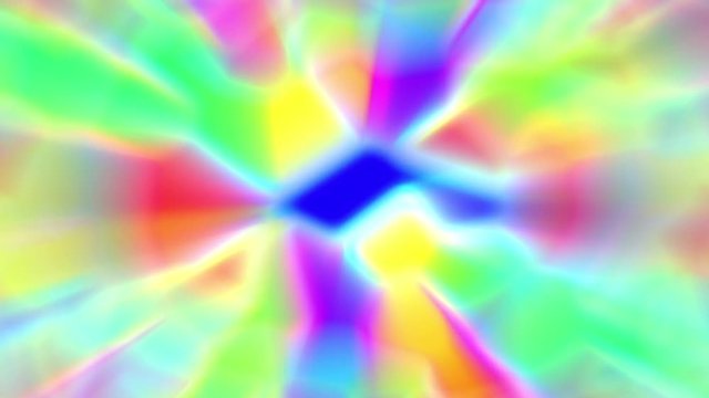 Alien Psychedelic Glowing Polygon Rays Abstract VJ Motion Background Loop