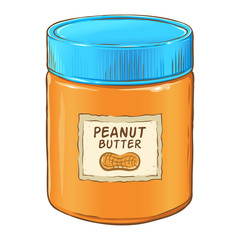 Peanut Butter Jar Illustration