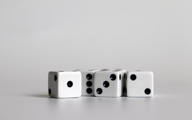 Dice on a white background.