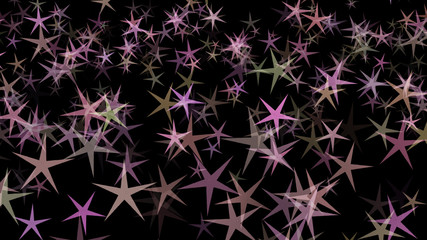 Background of multi-colored stars. Abstract background pattern.