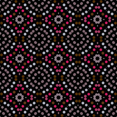 Fototapeta na wymiar Seamless abstract pattern background with a variety of colored circles.