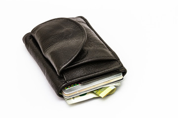 Schwarze Geldbörse