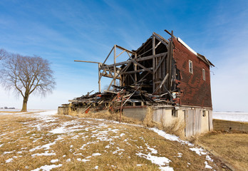 Damaged home