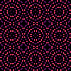 Seamless abstract pattern background with a variety of colored circles.