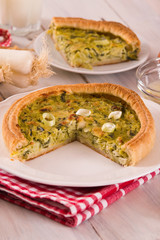 Leek quiche.
