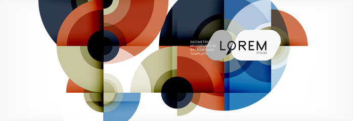 Fototapeta premium Abstract background circle design