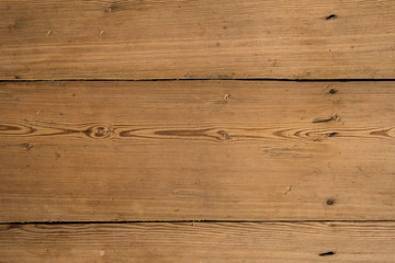 Obraz na płótnie Canvas Rustic wooden background. Old vintage real natural planked wood. Free text space.