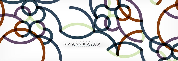 Abstract color lines on white. Modern colorful flow poster wave. Art design for your project