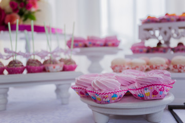 candy bar on the table in the restaurant
