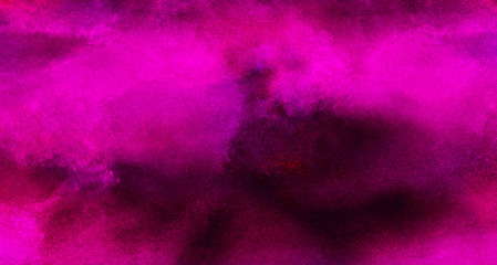Vivid painted neon pink and red watercolor background. Paper textured aquarelle canvas for modern creative design. Abstract cosmic magenta hand drawn multicolor texture water color illustration