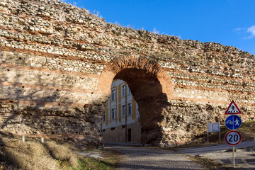 The Western gate of Diocletianopolis Roman city wall, town of Hisarya, Plovdiv Region, Bulgaria