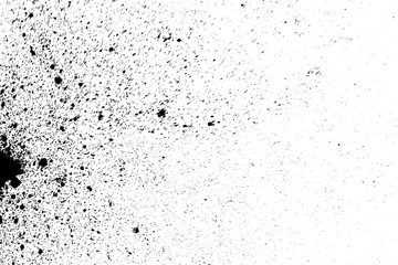 black spots splashing on white background 