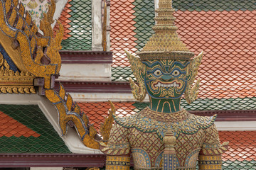 Close-up of Grand Palace guardian giant statue