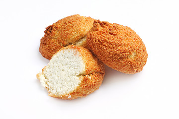 Sweet cookies isolated on a white background