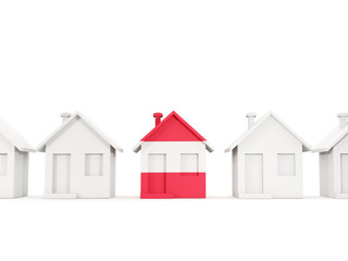 House with flag of austria