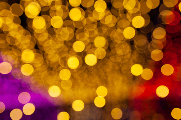 Colorful bokeh light abstract background, Blurred blur, darkness concept