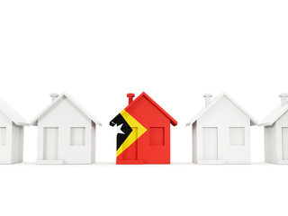 House with flag of east timor