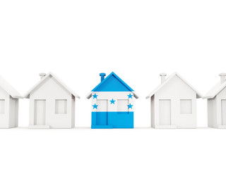 House with flag of honduras