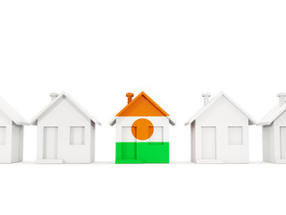 House with flag of niger