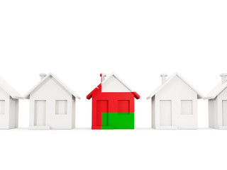 House with flag of oman