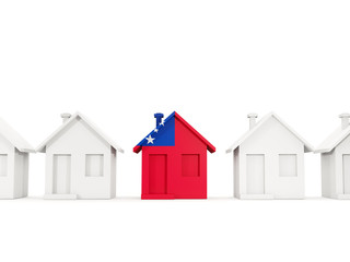 House with flag of samoa