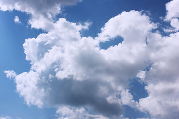 Sky background with clouds
