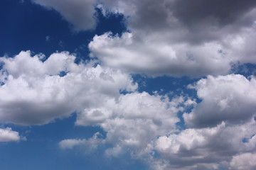Sky background with clouds
