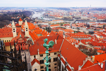 Obraz premium gothic Prague from the old castle