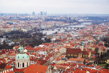 gothic Prague from the old castle