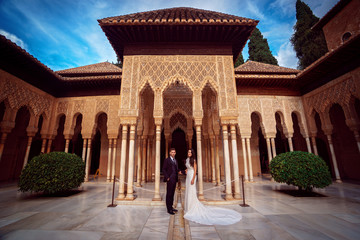 Beautiful romantic wedding in Alhambra
