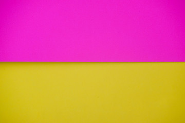 Mix of pink and yellow colors of design paper.