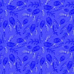 Watercolor floral pattern, delicate flowers. Seamless summer print for fabric, textile, wrapping, wallpaper, background. Vintage botanical set. Wedding, holiday, birthday. Bright botanical colllection