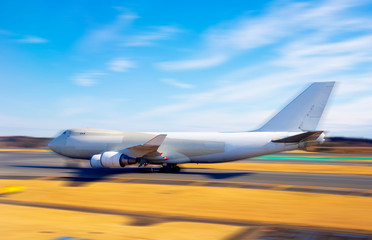 Commercial air plane isolated on white background. This has clipping path