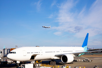 air plane at the airport