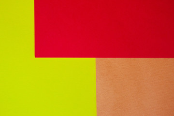 Mix of yellow, brown and red colors of design paper.