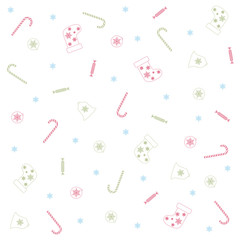 Christmas and new year seamless vector texture