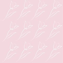 Tulip spring pattern