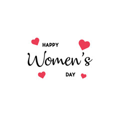 happy womens day. vector flat background EPS10