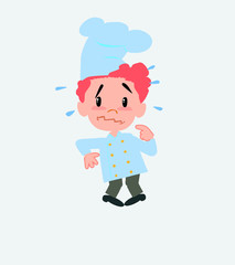 Chef, scared. 