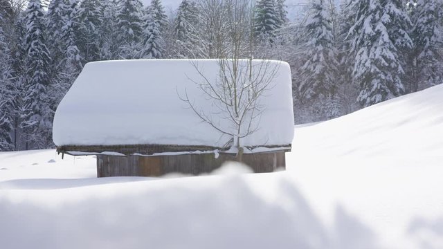 Schnee H&uuml;tte Winter berge
