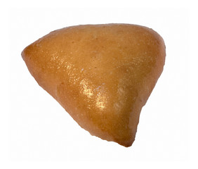 Triangular pastry of dough slice of bread