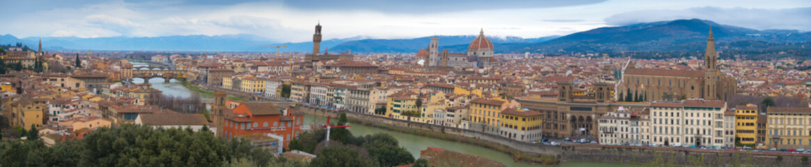 Florence city view from above