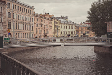 river canals of St. Petersburg.