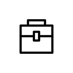 briefcase outline vector icon